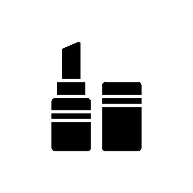 Plantilla de diseño vectorial de iconos de lápiz labial