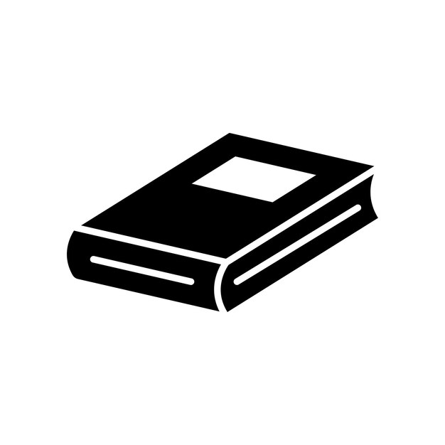plantilla de diseño vectorial de íconos de libros simple y limpia