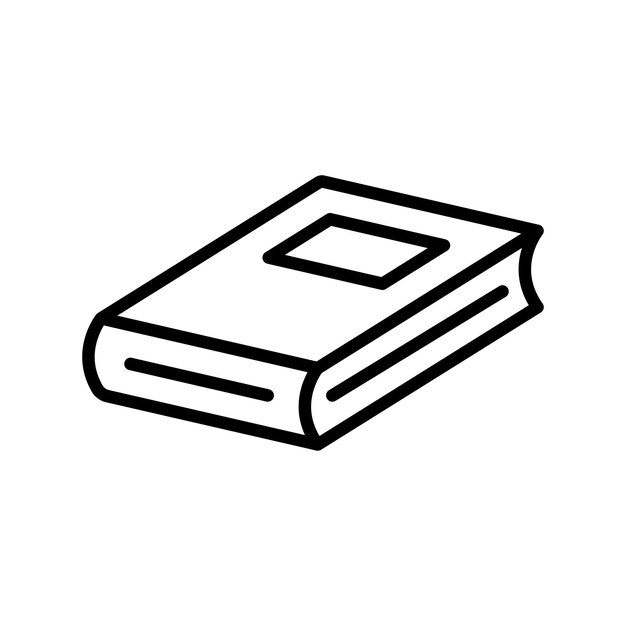 plantilla de diseño vectorial de íconos de libros simple y limpia