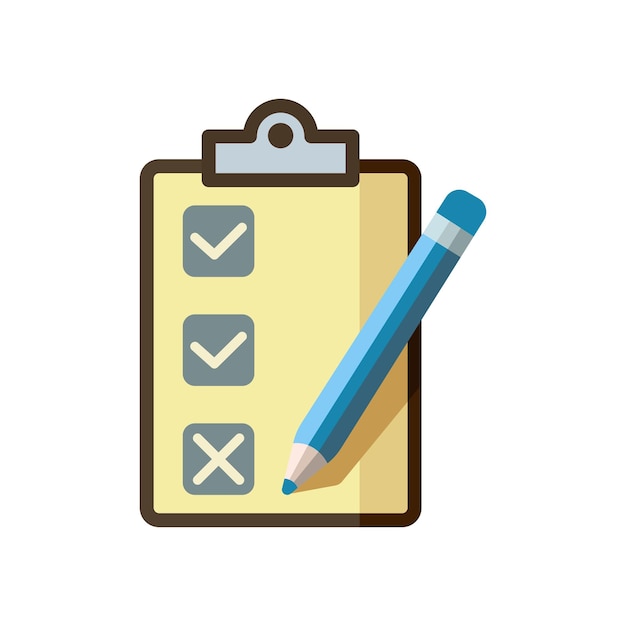 plantilla de diseño vectorial de iconos de lista de control