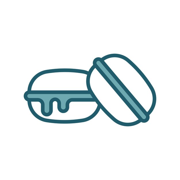 plantilla de diseño vectorial de iconos de macaron simple y limpia