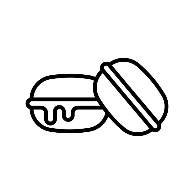 plantilla de diseño vectorial de iconos de macaron simple y limpia