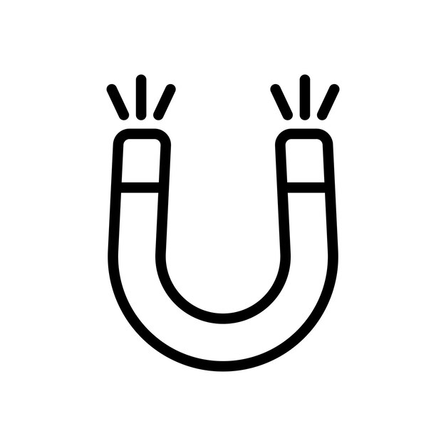 plantilla de diseño vectorial de íconos magnéticos