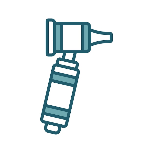 plantilla de diseño vectorial de iconos de otoscopio simple y limpia