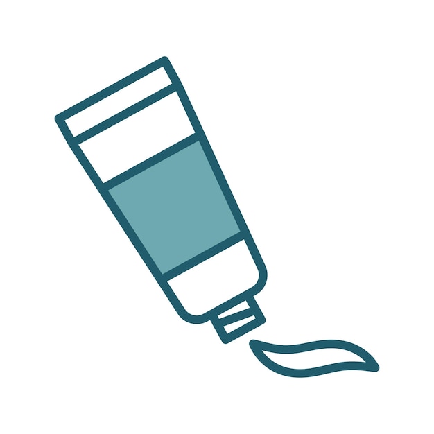 plantilla de diseño vectorial de iconos de pasta de dientes simple y limpia