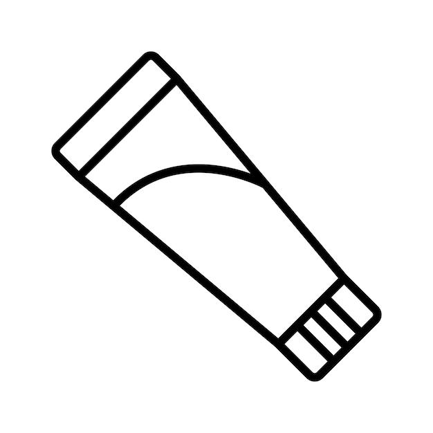 plantilla de diseño vectorial de iconos de pasta de dientes simple y limpia