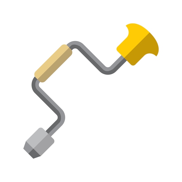 plantilla de diseño vectorial de íconos de perforación manual