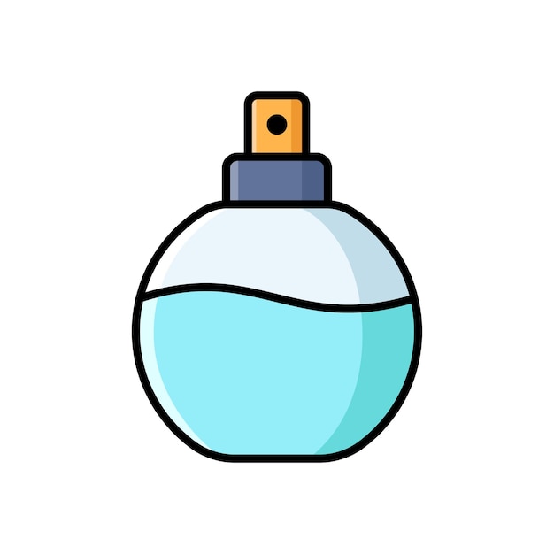 plantilla de diseño vectorial de íconos de perfume simple y limpia