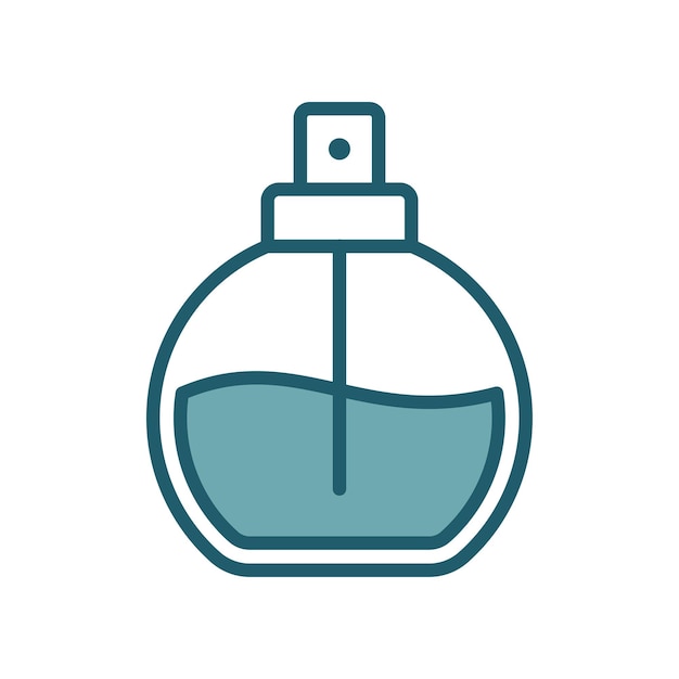 plantilla de diseño vectorial de íconos de perfume simple y limpia