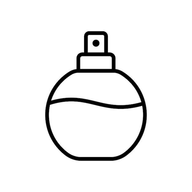 plantilla de diseño vectorial de íconos de perfume simple y limpia