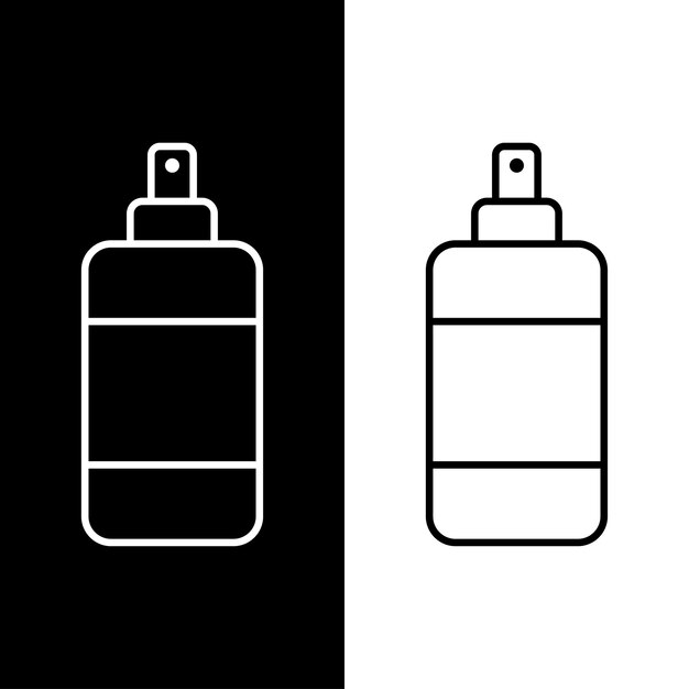 Plantilla de diseño vectorial de iconos de pulverización