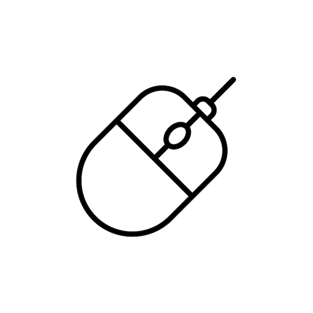 plantilla de diseño vectorial de íconos de ratón de computadora