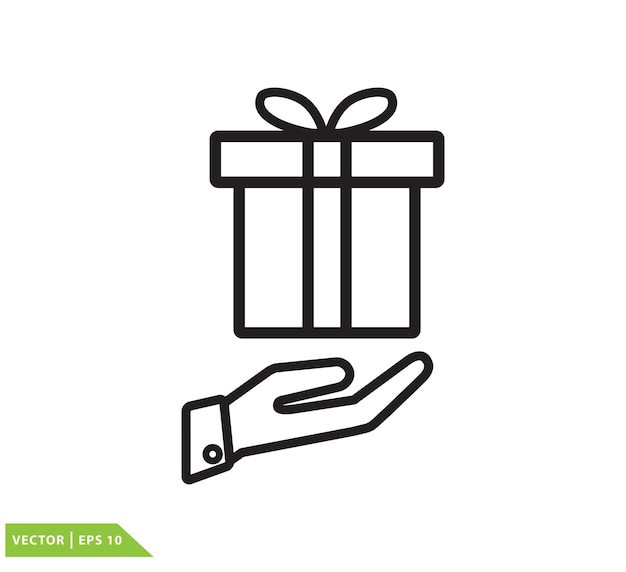 plantilla de diseño vectorial de íconos de regalos