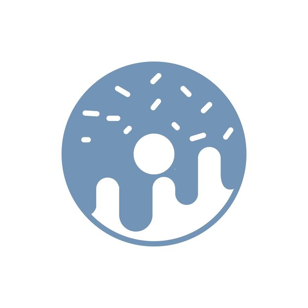 plantilla de diseño vectorial de iconos de rosquillas