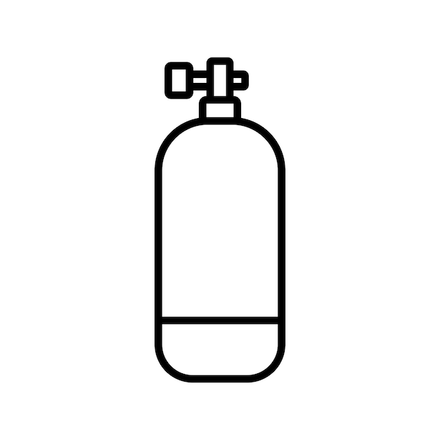 plantilla de diseño vectorial de iconos de tanques de aire simple y limpia