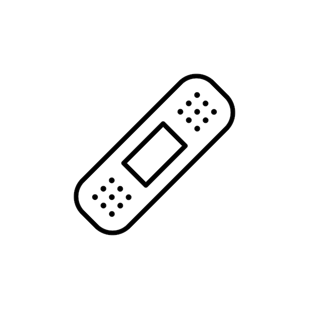 Plantilla de diseño vectorial de iconos de vendaje