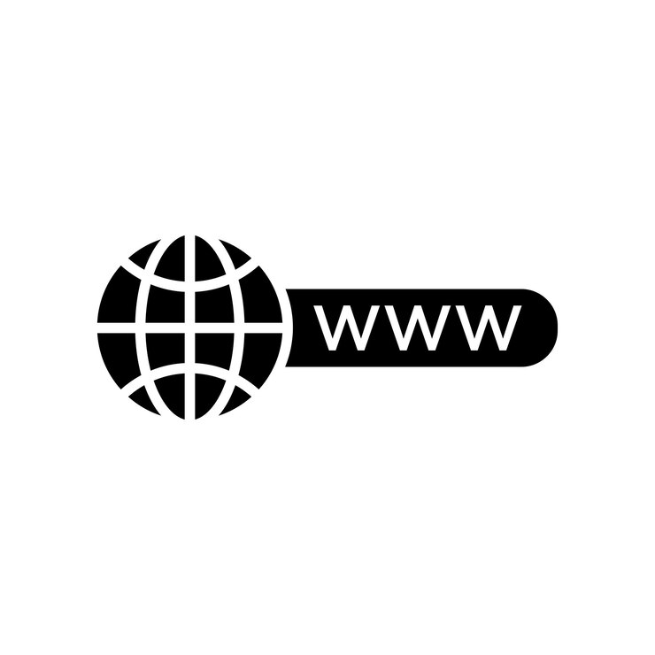 Vector plantilla de diseño vectorial de iconos de www
