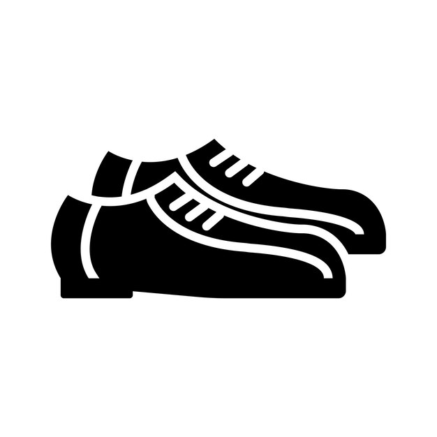 plantilla de diseño vectorial de iconos de zapatos de bolos