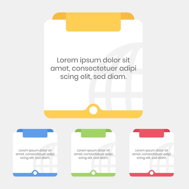 plantilla de diseño vectorial de infografía minimalista