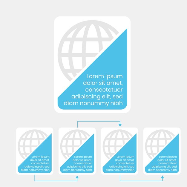 plantilla de diseño vectorial de infografía minimalista