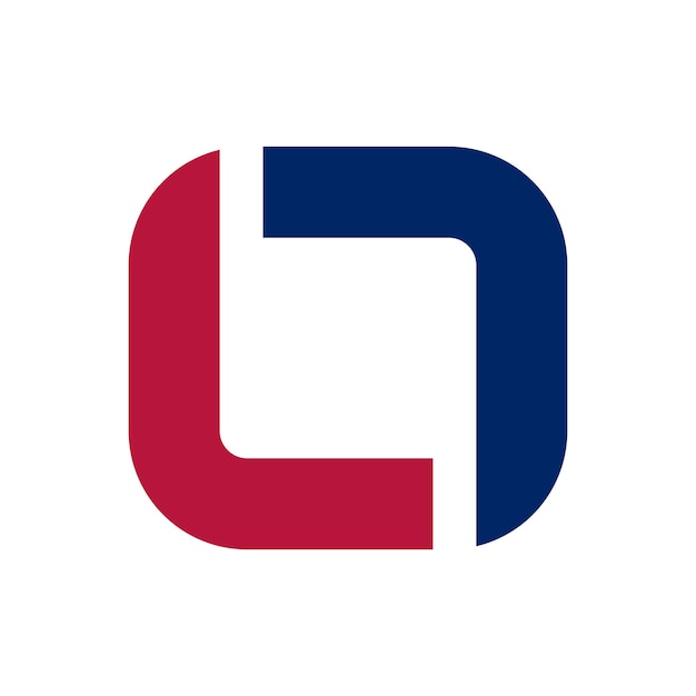 plantilla de diseño vectorial inicial del logotipo abstracto en fondo blanco
