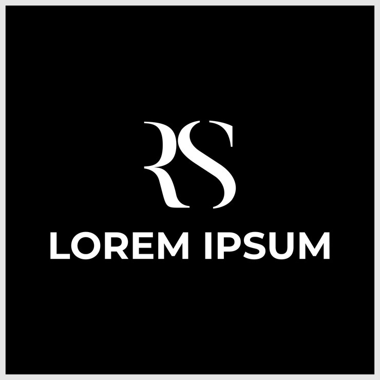 Vector plantilla de diseño vectorial de la letra inicial rs o sr del logotipo para una marca de la empresa
