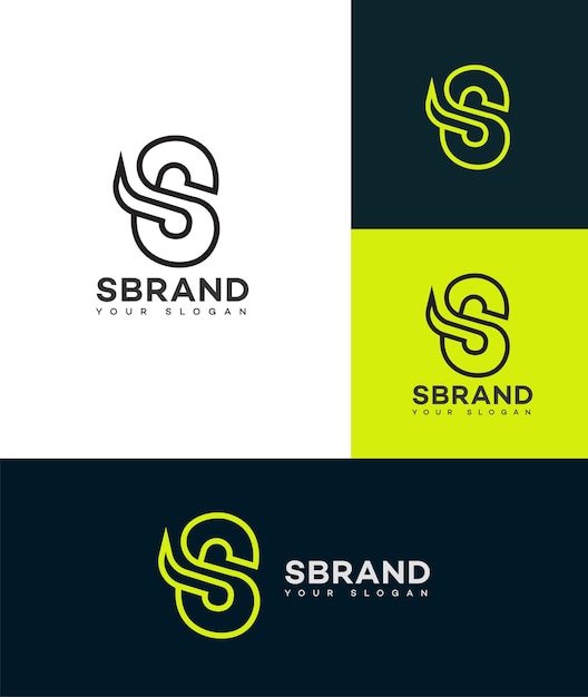 Plantilla de diseño vectorial de la letra s del logotipo