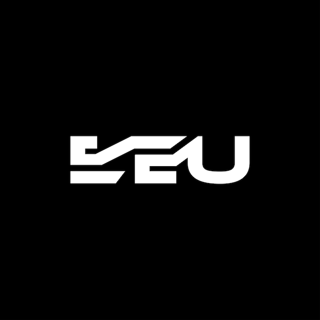 plantilla de diseño vectorial de letras simples del logotipo de la UE