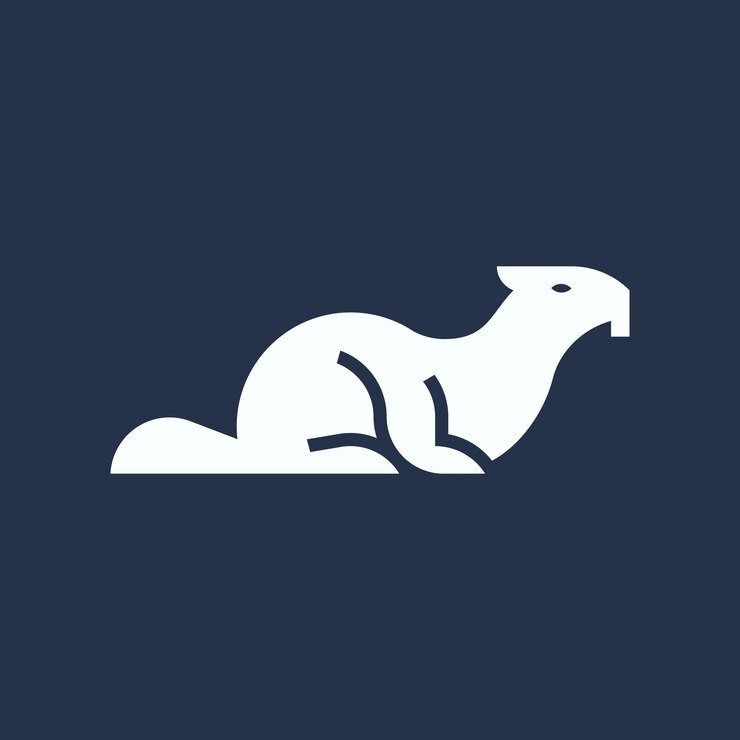 plantilla de diseño vectorial del logotipo de Beaver