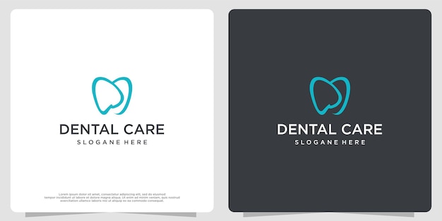 Plantilla de diseño vectorial del logotipo de la clínica dental