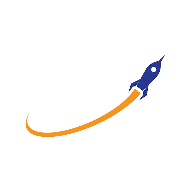 plantilla de diseño vectorial del logotipo del cohete