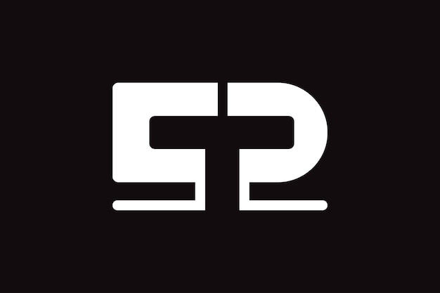 plantilla de diseño vectorial del logotipo CTP de la letra Techno simple