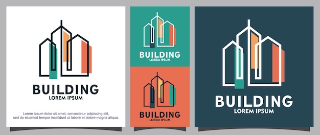 plantilla de diseño vectorial del logotipo del edificio