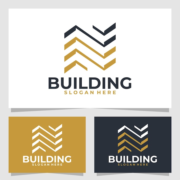 plantilla de diseño vectorial del logotipo del edificio