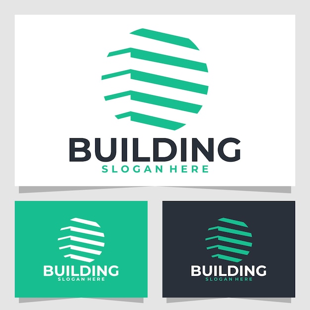 plantilla de diseño vectorial del logotipo del edificio