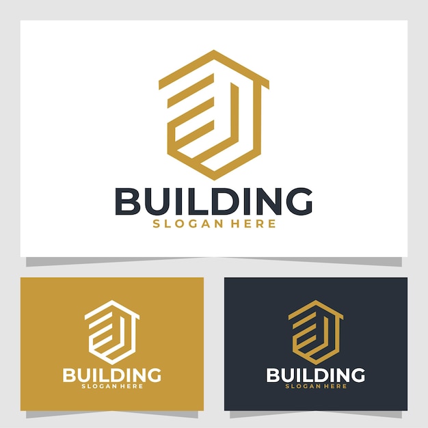 plantilla de diseño vectorial del logotipo del edificio