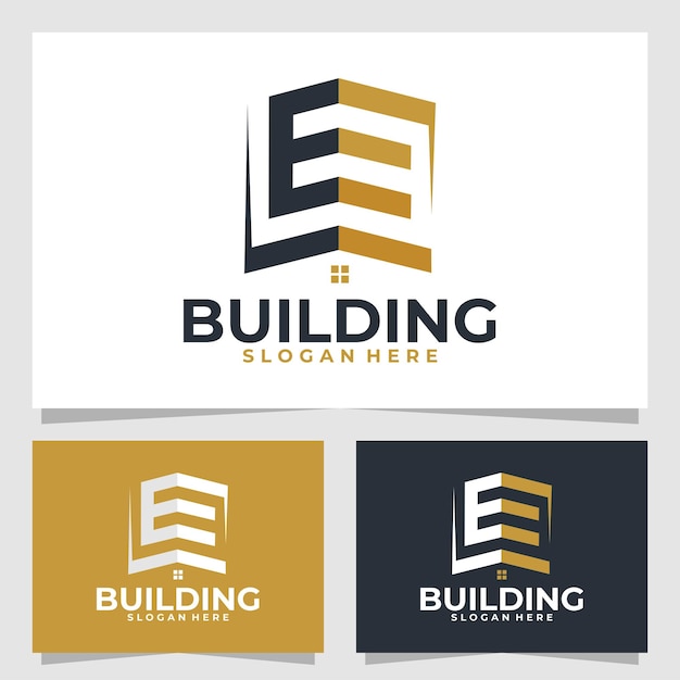 plantilla de diseño vectorial del logotipo del edificio