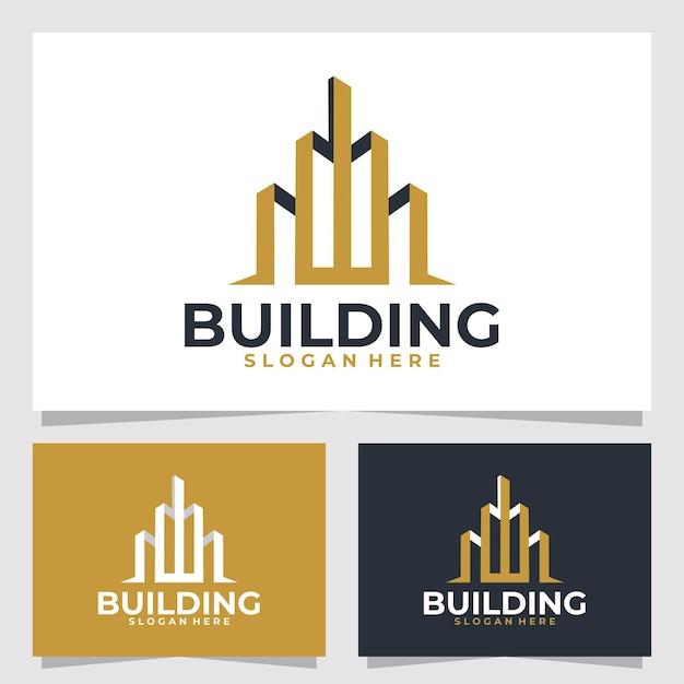 plantilla de diseño vectorial del logotipo del edificio