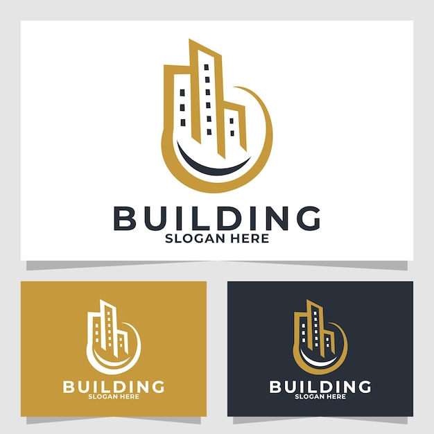 plantilla de diseño vectorial del logotipo del edificio