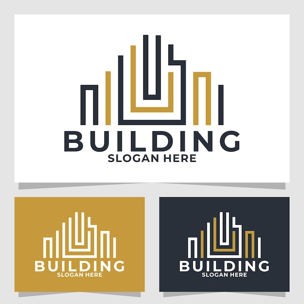 plantilla de diseño vectorial del logotipo del edificio