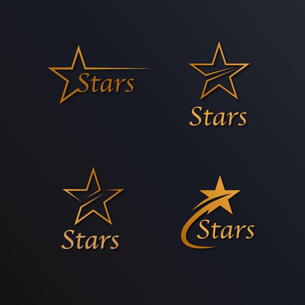 Plantilla de diseño vectorial de logotipo de estrella para negocios