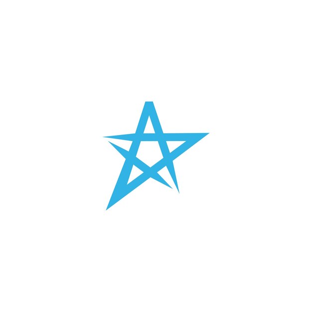 plantilla de diseño vectorial del logotipo de la estrella vectorial