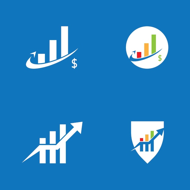 plantilla de diseño vectorial de logotipo de finanzas empresariales