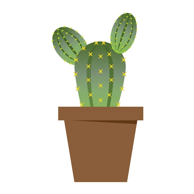 plantilla de diseño vectorial del logotipo del icono del cactus