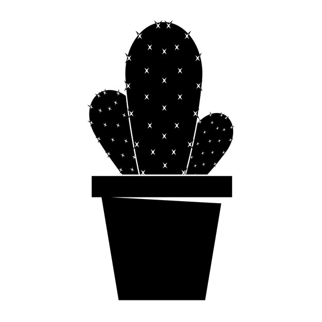 plantilla de diseño vectorial del logotipo del icono del cactus