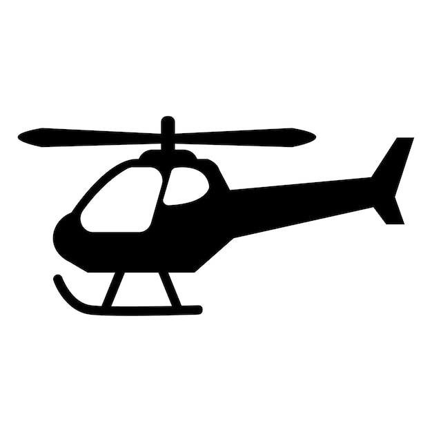 plantilla de diseño vectorial del logotipo del icono del helicóptero