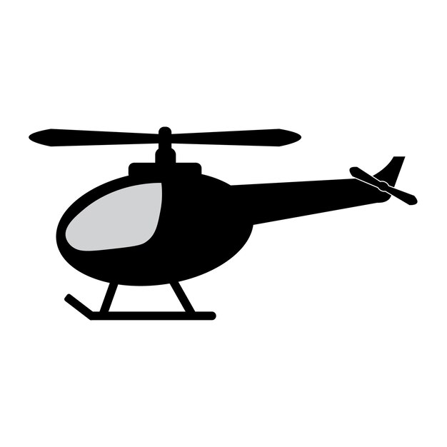 plantilla de diseño vectorial del logotipo del icono del helicóptero