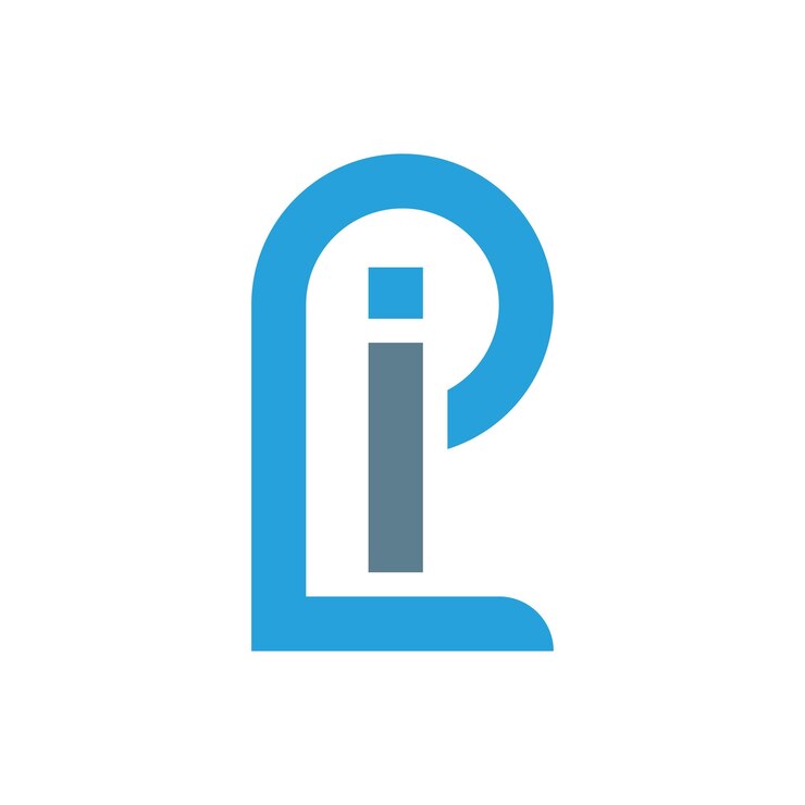 Vector plantilla de diseño vectorial del logotipo de la letra li