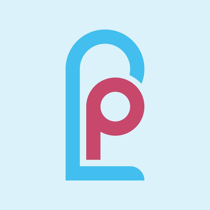 Vector plantilla de diseño vectorial del logotipo de la letra lp