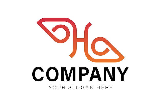 plantilla de diseño vectorial del logotipo letterbhq
